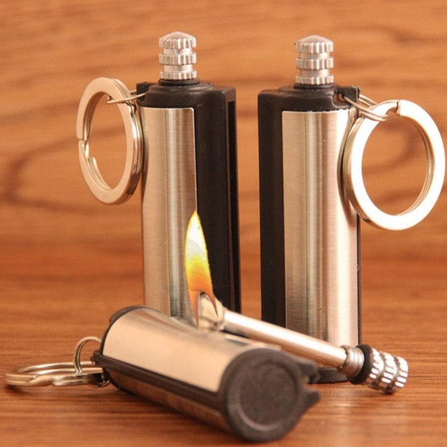 Steel Fire Starter Flint Match Lighter Survival Kit Keychain Camping Emergency Survival Gear Outdoor Survival Tool